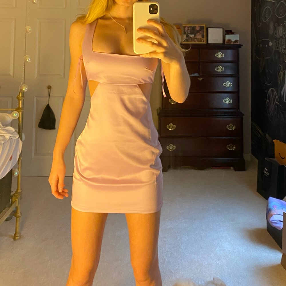 Purple silk dress REVOLVE suppppper cute